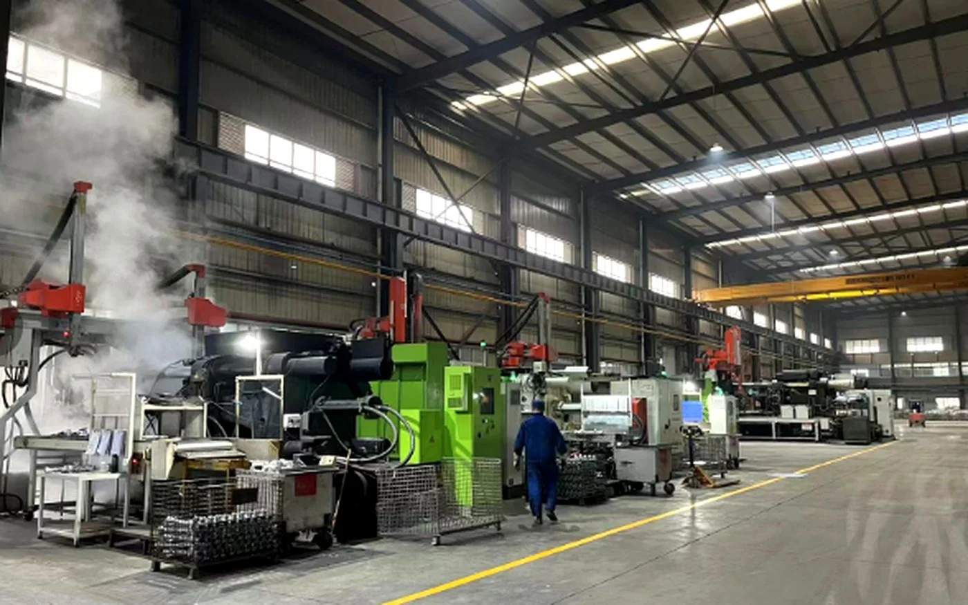 Group die-casting production floor
